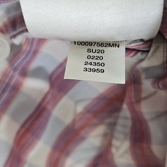 Tasso Elba Short Sleeve Shirt Men's XXL Blue Red Hawaiian Tropical Print EUC LN - Picture 10 of 16